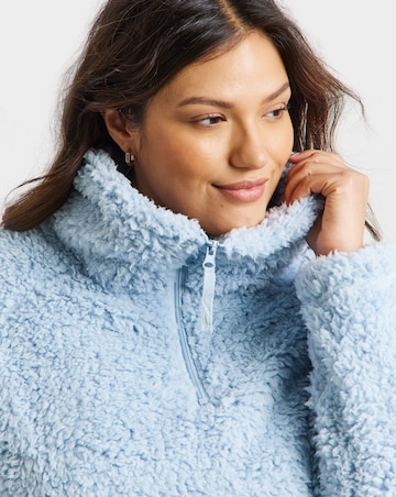 Pretty Secrets Quarter Zip Fleece Snuggle Top