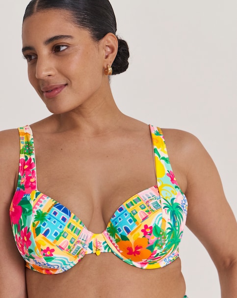 MAGISCULPT Underwired Printed Bikini Top