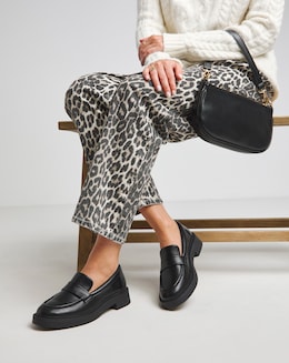 Vienna Simple Chunky Loafers - Wide Fit (E)