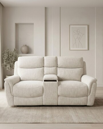 Granger Power Recline 2 Seater Sofa with Console