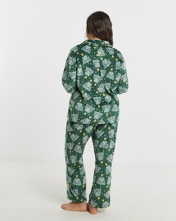 Pretty Secrets Christmas Fleece Button Pyjama Set