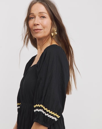 Pure Cotton Tiered Smock Dress