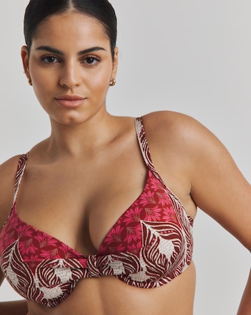 Underwired Ikat Print Bikini Top