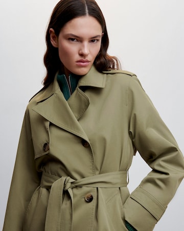 Mango Double-Button Trench