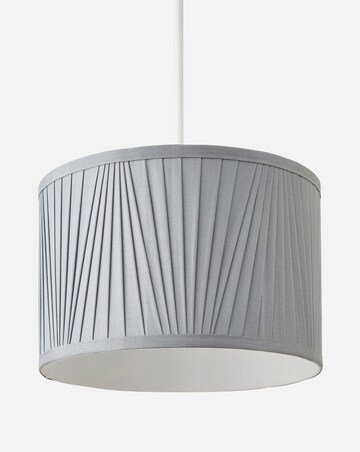 Grey Pleated Shade 30cm