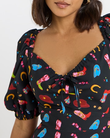 Twisted Wunder Western Midaxi Dress