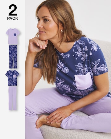 JD Williams (2 Pack) Value Pyjama Sets