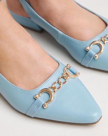 Susanna Slingback Shoe With Trim Wide E Fit