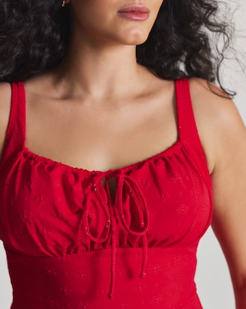 MAGISCULPT Medium Control Broderie Textured Swimsuit