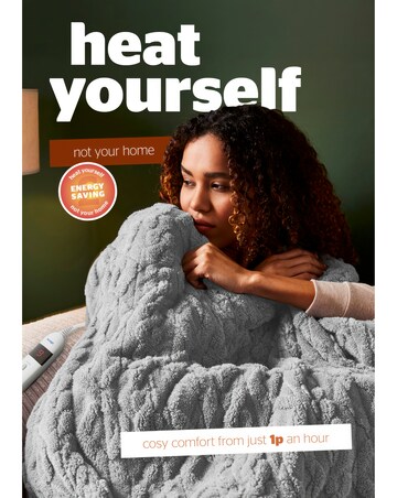 Silentight Luxury Super Cosy Heated Throw - Grey