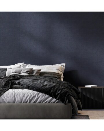 Boutique Breeze Texture Blue Shimmer Wallpaper