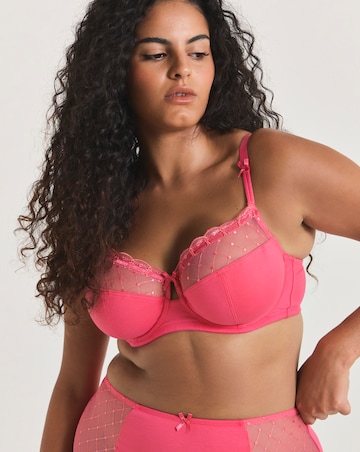 Pretty Secrets (2 Pack) Rachel Embroidered Balcony Wired Bras (B-G) Pink/Blue