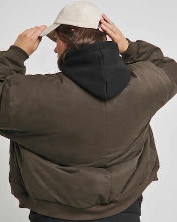 TALA Black Brown Reversible Bomber Jacket