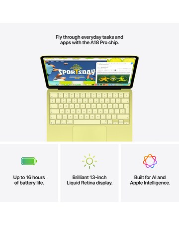 Apple MacBook Neo (A18, 2026) 13in 6-core CPU 5-core GPU 8GB 512GB - Citrus