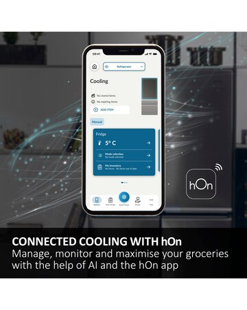 Haier Series 3 HDPW3618DNPK Wifi Connected 185cm 60/40 Fridge Freezer - Silver