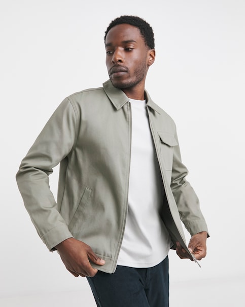 Smart Zip Up Harrington