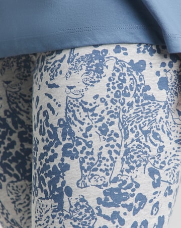 Value Cuffed Animal Print Legging Pyjama Set