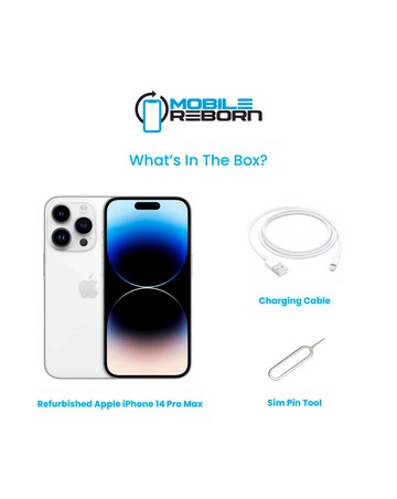 Refurbished Apple iPhone 14 Pro Max 256GB - Silver (Pristine Condition)
