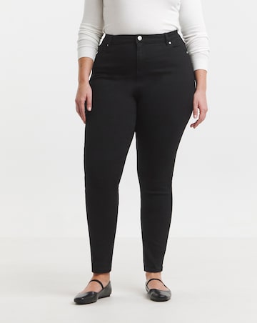 Black Highwaist Super Stretch Slim Jeans