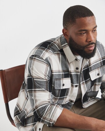 Jack & Jones Charge Checked Shirt - Cream