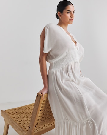 Rayon Crepe Maxi Beach Dress