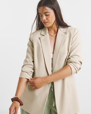 Neutral Single Breasted Blazer