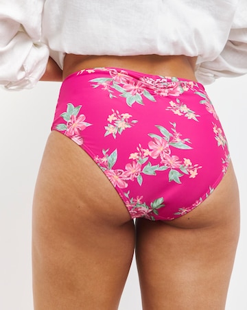 Ruche Side High Waist Bikini Briefs