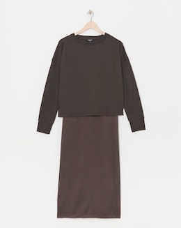 2 In 1 Slip Dress With Jumper