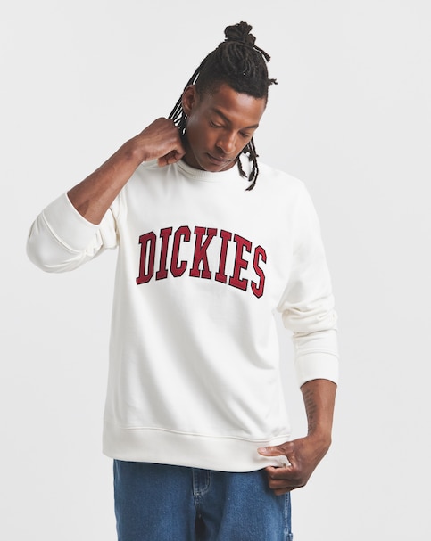 Dickies Aitkin Varsity Sweatshirt - Ecru