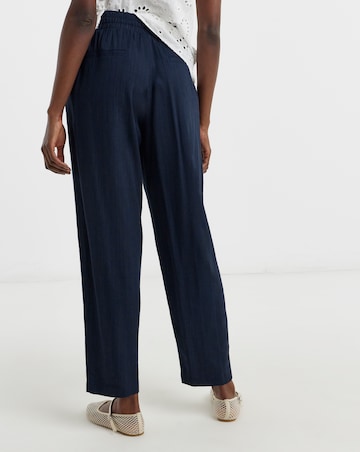 Linen Mix Tapered Trouser