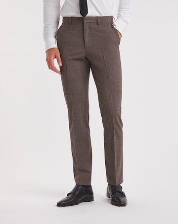 BOSS Beige Wool Mix Suit Trouser