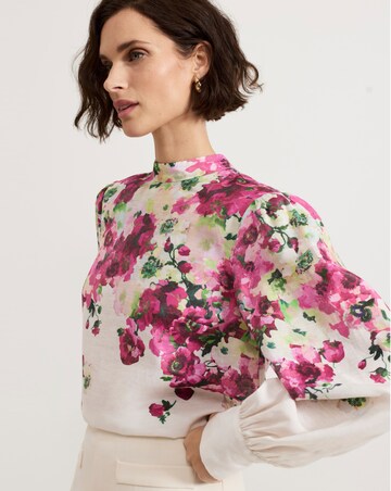 Phase Eight Winnie Border Floral Blouse