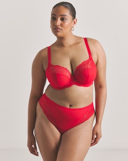 Elomi Tiernie Full Fit Knicker Red