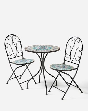 Peacock Mosaic Bistro Set