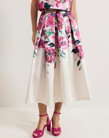 Phase Eight Celeste Border Floral Print Skirt