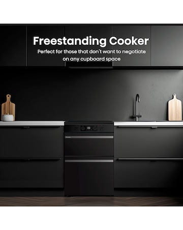 Hisense HDCEIT6C20B 60cm Induction Double Cooker - Black