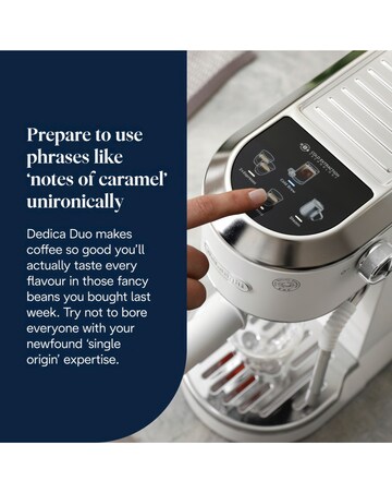 De'Longhi EC890.W Dedica Duo Espresso Coffee Machine