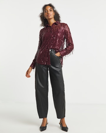 Joanna Hope Sequin Tassle Shirt