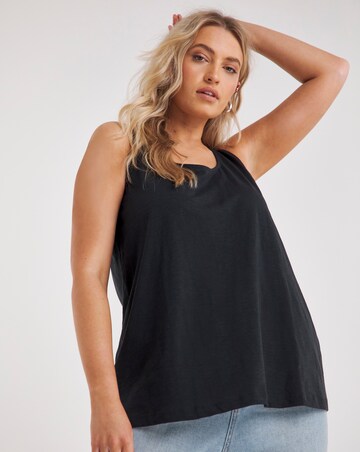 Black Criss Cross Detail Vest