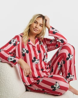Mickey Mouse Button Through Pyjama Set