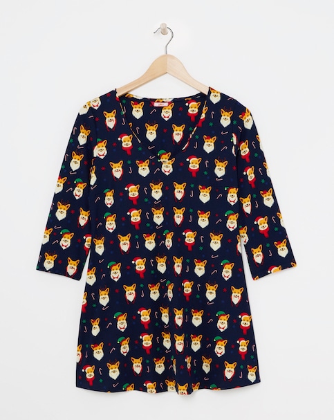 Joe Browns Christmas Corgi Jersey Tunic