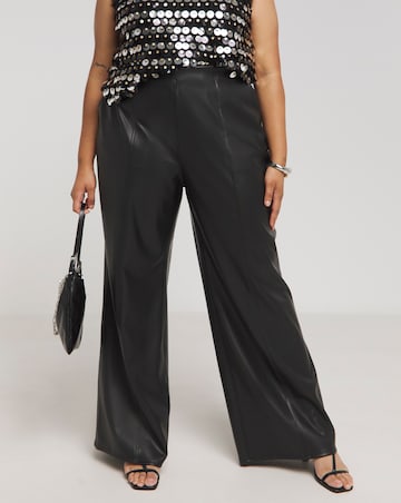 Joanna Hope Wide Leg PU Trousers