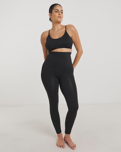 MAGISCULPT Firm Control Ankle Length High Waist Shapewear Leggings - Black