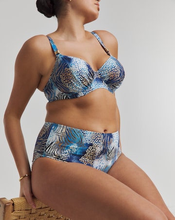 Fantasie Seraya Sands Gathered High Waist Bikini Brief Denim