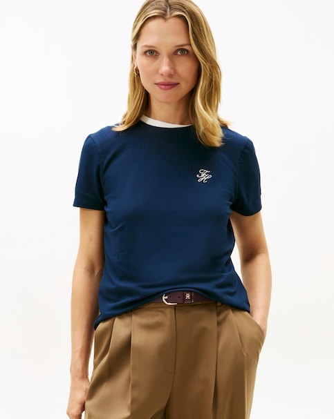Tommy Hilfiger Script Crew Neck  T-Shirt