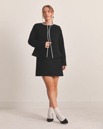 Simply Be Boucle Embellished Mini Dress