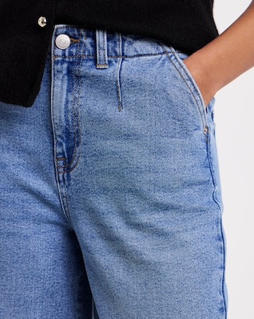 Light Wash 99/1 Authentic Crop Wide Jeans