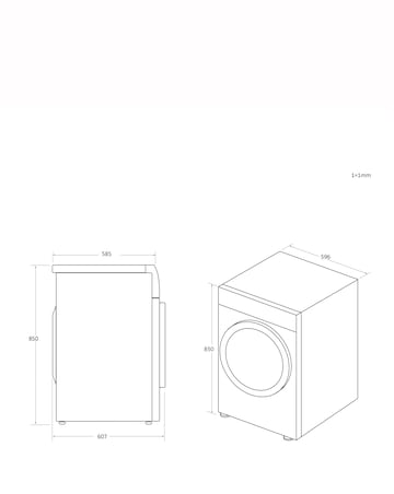 Candy Smart CSE V9DF-80 Wifi Connected 9kg Vented Tumble Dryer - White