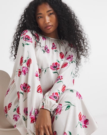 Flounce London Floral Shift Midaxi Dress