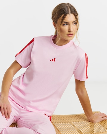 Adidas 3 Stripe T-Shirt